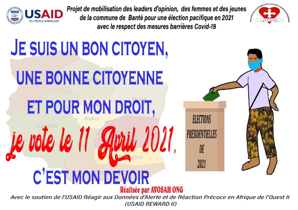 Participation citoyenne aux élections présidentielles de 2021 au benin: appel de la société civile de bantè à travers avosah ong
